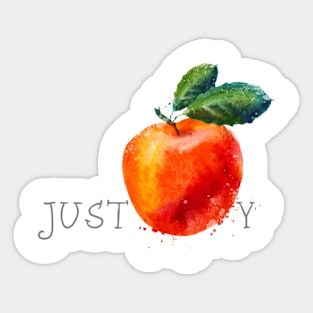 Just Peachy Sticker